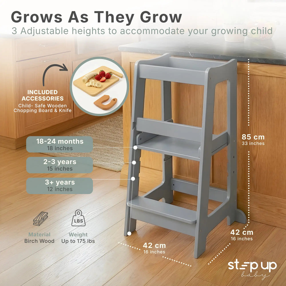 Stepup Baby® Adjustable Toddler Tower