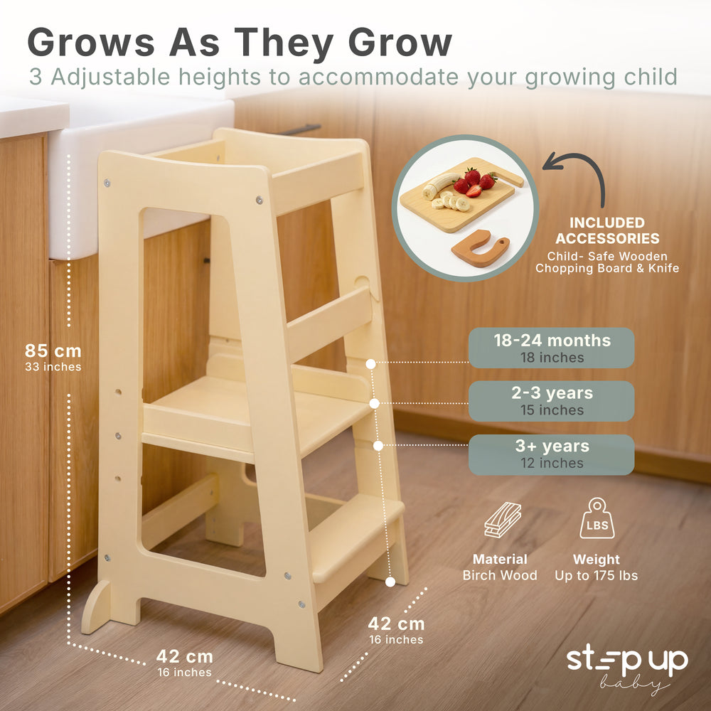 Stepup Baby® Adjustable Toddler Tower