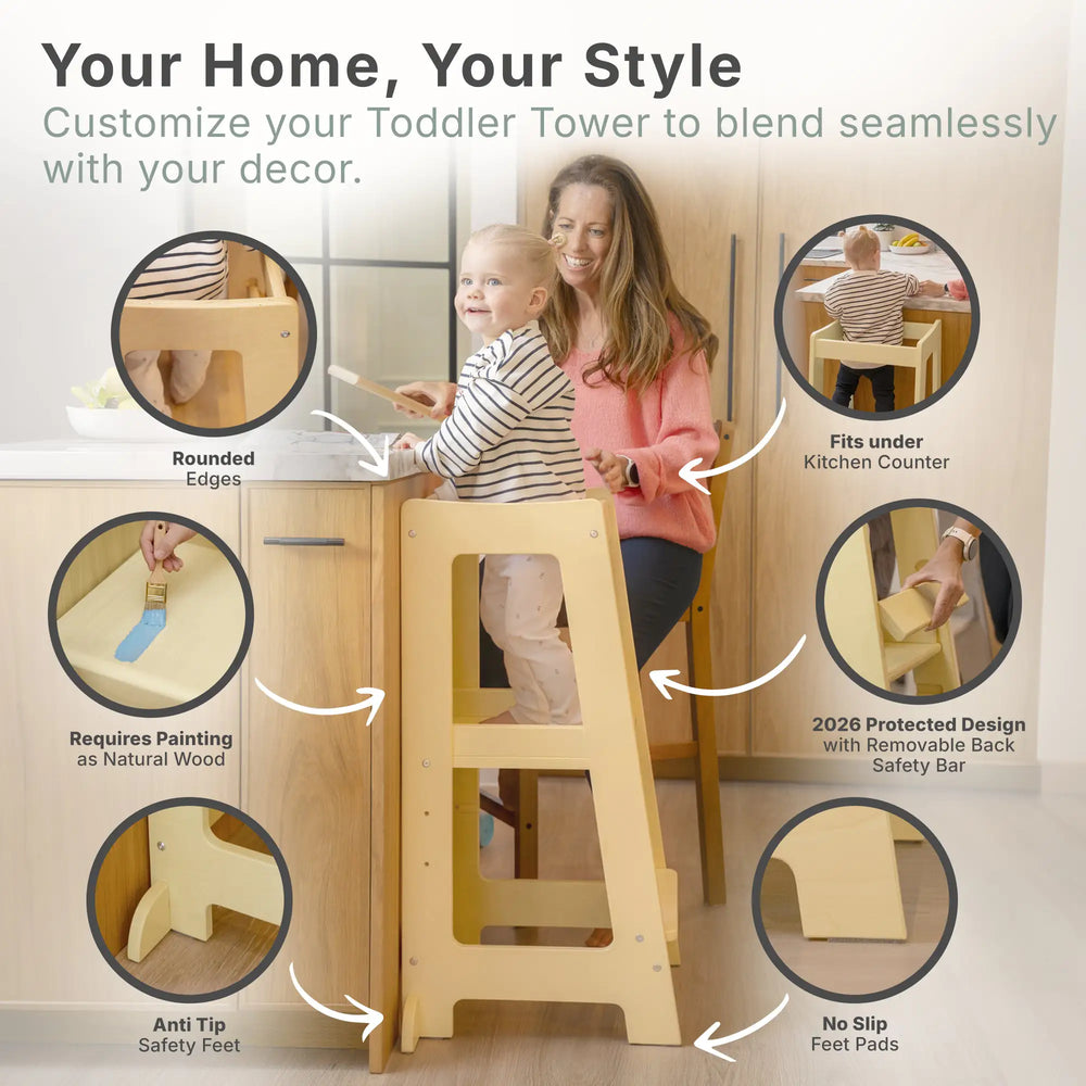 Stepup Baby® Adjustable Toddler Tower