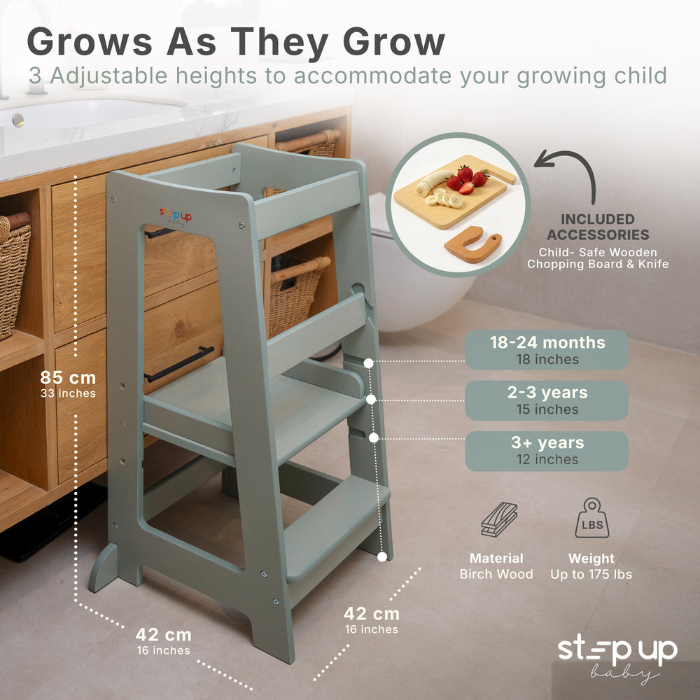 Stepup Baby® Adjustable Toddler Tower