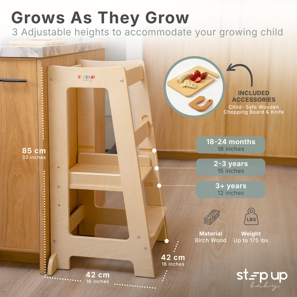 Stepup Baby® Adjustable Toddler Tower