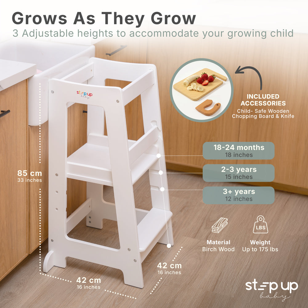 Stepup Baby® Adjustable Toddler Tower